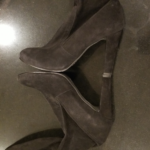 💕STUART WEITZMAN💕 Highland Suede Over-the-Knee Boots ~ Black 8.5 - Picture 12 of 16